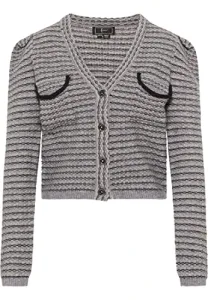 Women's Cardigan Sweater, Grey multi-coloured, M/L Women's Cardigan Sweater, Grey multi-coloured, M/L