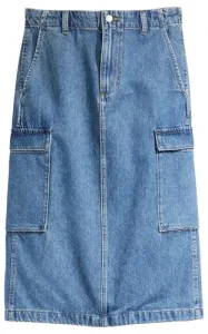Women's Cargo MIDI Skirt MED Indigo-Worn in, Cause and Effect, 24 Women's Cargo MIDI Skirt MED Indigo-Worn in, Cause and Effect, 24