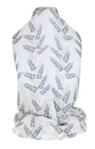 Womens Climbing Leaves Scarf - Ivory
