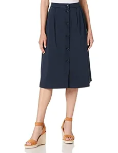 Women's CO MODERN CHINO MIDI SKIRT Skirt, Desert Sky, 34