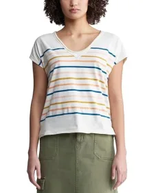 Women's Danique V-Neck Tee, Egret, XL Women's Danique V-Neck Tee, Egret, XL
