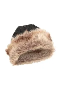 Womens Furry Hat - Faux Fur, Fleece Lined - For Winter Travel Charcoal Womens Furry Hat - Faux Fur, Fleece Lined - For Winter Travel Charcoal