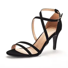 Women's Heel Sandals, GIGI Fashion Stilettos Open Toe Pump Heel Sandals GIGI,Size 5,BLACK/NUBUCK,GIG Women's Heel Sandals, GIGI Fashion Stilettos Open Toe Pump Heel Sandals GIGI,Size 5,BLACK/NUBUCK,GIG