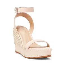Women's Hilarie Leather Espadrille Platform, Light Pink, 9.5 Women's Hilarie Leather Espadrille Platform, Light Pink, 9.5