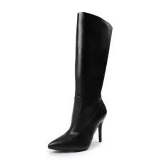 Womens Knee High Stiletto Heel Mid Calf Boots Ladies Comfort Stretch Panel Lightweight Winter Boot P Womens Knee High Stiletto Heel Mid Calf Boots Ladies Comfort Stretch Panel Lightweight Winter Boot P