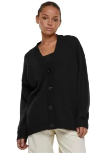 Women's Ladies Big Oversized Cardigan Sweater, Black, XXXL