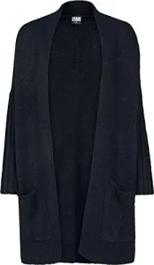 Women's Ladies Oversized Cardigan Sweater, Black/Grey, S