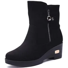 Womens Ladies Winter Shoes Boots Fur Lining Warm Snow Boots Outdoor Ankle Booties Shoes Size Black U Womens Ladies Winter Shoes Boots Fur Lining Warm Snow Boots Outdoor Ankle Booties Shoes Size Black U