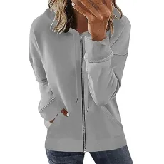 Womens Lightweight Hoodie, Long Sweatshirt, Women Long Sleeve Top V Neck, Funnel Neck Jumper Women, Long Sleeve Tunic, Women'S Oversized Sweatshirt, Women Long-Sleeve T-Shirt, Knit Long Sleeve