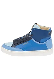 Women's Low-Top Sneakers, Navy Colour Block, 7 UK