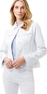 Women's Miami Vintage Denim Jacket, White (White 99), 20 (Size: 46) Women's Miami Vintage Denim Jacket, White (White 99), 20 (Size: 46)