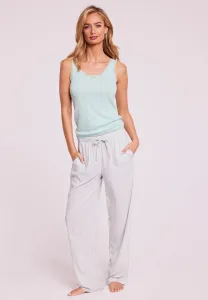 Womens Mint Stripe Woven Pyjama Bottoms Womens Mint Stripe Woven Pyjama Bottoms