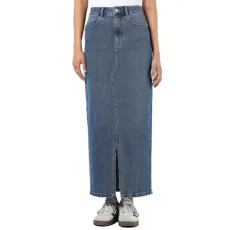 Women's Nmkath Nw Slit Long Skirt Vi477mb Noos, Medium Blue (Medium Blue Denim), XS Women's Nmkath Nw Slit Long Skirt Vi477mb Noos, Medium Blue (Medium Blue Denim), XS