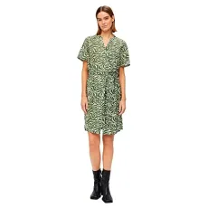 Women's Objseline S/S Shirt Dress Noos, Vineyard Green, 10 Women's Objseline S/S Shirt Dress Noos, Vineyard Green, 10