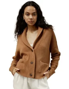 Womens Oversized Cardigan Drop-Shoulder Premium Wool Cashmere Fall Pullover Sweater Causal Loungewear(Toffee,S