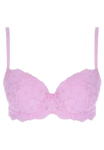 Womens Pink Lily Lace Balcony Bra (B-DD) Womens Pink Lily Lace Balcony Bra (B-DD)
