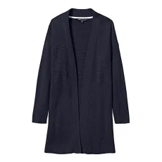 Women's Rib Texture Cardigan, Blue (Navy), 8 Women's Rib Texture Cardigan, Blue (Navy), 8