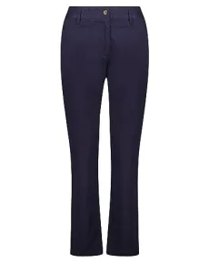 Women's Slim Chinos Dress Pants, Evening Blue, 34