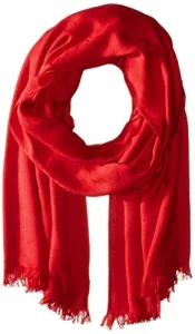 Women's Soft Everyday Solid Pashmina Chambray Scarf Shawl, Rouge Red, One Size Women's Soft Everyday Solid Pashmina Chambray Scarf Shawl, Rouge Red, One Size