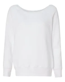 Women's Sponge Wideneck Fleece Sweatshirt