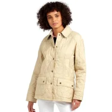Women's Summer Beadnell Quilted Jacket, Pearl, EU16/US12, White, 16