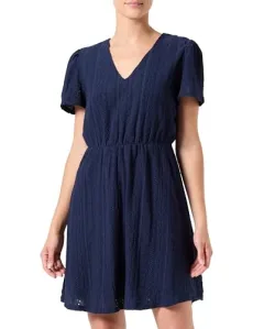 Women's Vilinda V-Neck S/S Short Dress/Ka Summer, Blazer Navy, 6 Women's Vilinda V-Neck S/S Short Dress/Ka Summer, Blazer Navy, 6