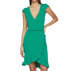 Women's Vimooney S/S Wrap Flounce Dress /1/Ka Dress, Alhambra, XS Women's Vimooney S/S Wrap Flounce Dress /1/Ka Dress, Alhambra, XS