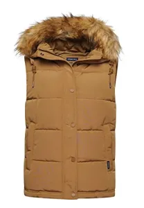 Women's VINTAGE EVEREST FAUX FUR GILET A7 - Gilet, Sandstone, Women's VINTAGE EVEREST FAUX FUR GILET A7 - Gilet, Sandstone,