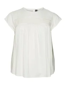 Women's Vmdebbie Pleat S/L Top Wvn Ga Curve Noos Blouse, snow white, 24 Women's Vmdebbie Pleat S/L Top Wvn Ga Curve Noos Blouse, snow white, 24