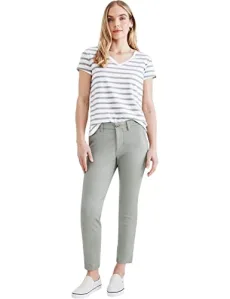 Women's Weekend Chino Skinny Pants, FOREST FOG, 28W Extra Long