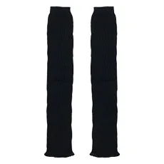 Women's Winter Leg Warmers Knit Crochet (Black)