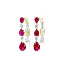 Wonderful Festive Drop Silver Earrings