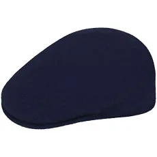 Wool 504 Flat Cap, Blue (Dark Blue), Large Wool 504 Flat Cap, Blue (Dark Blue), Large