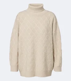 Wool and cashmere turtleneck sweater