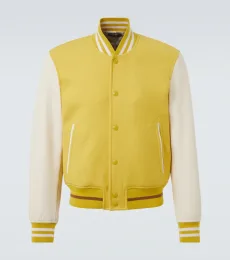 Wool and leather varsity jacket Wool and leather varsity jacket