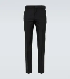 Wool and mohair slim pants