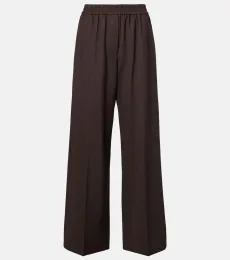 Wool-blend high-rise wide-leg pants Wool-blend high-rise wide-leg pants