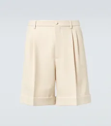 Wool gabardine Bermuda shorts