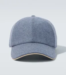 Wool, silk, and cashmere baseball cap Wool, silk, and cashmere baseball cap
