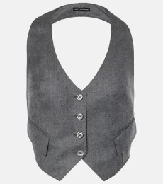 Wool twill vest Wool twill vest