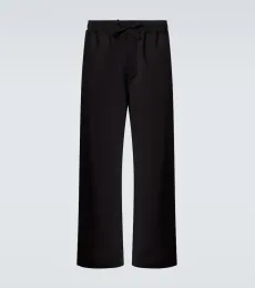 Wool wide-leg pants