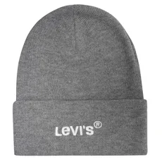 Wordmark Beanie Hat, Regular Grey, One Size Wordmark Beanie Hat, Regular Grey, One Size