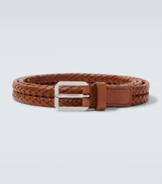 Woven leather belt Woven leather belt