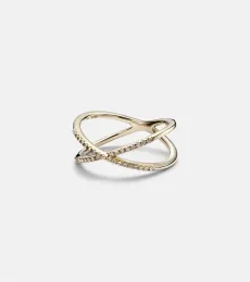 X 10kt gold ring with diamonds
