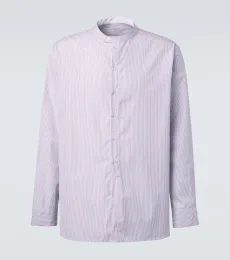 x Aaron Levine Chemise Nick rayée en coton