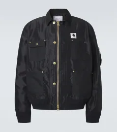 x Carhartt corduroy-trimmed blouson jacket x Carhartt corduroy-trimmed blouson jacket