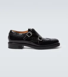 x Church's leather monk strap shoes