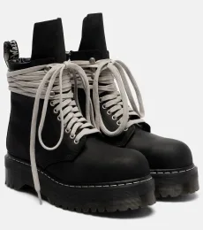 x Dr. Martens DRKSHDW Quad platform leather boots