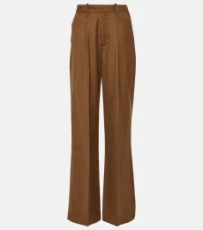 x EmRata Joan wool wide-leg pants x EmRata Joan wool wide-leg pants