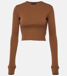 x Hailey Bieber jersey crop top